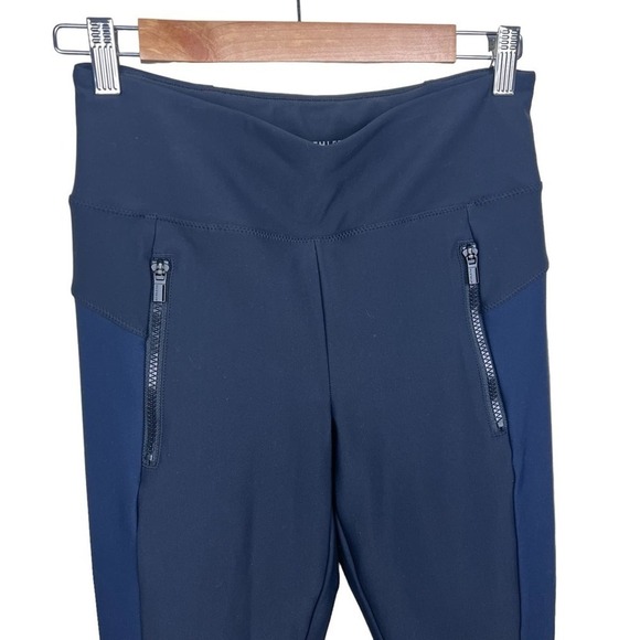 Athleta Stellar Tight Two Tone Navy & Black Leggings S - Picture 3 of 8